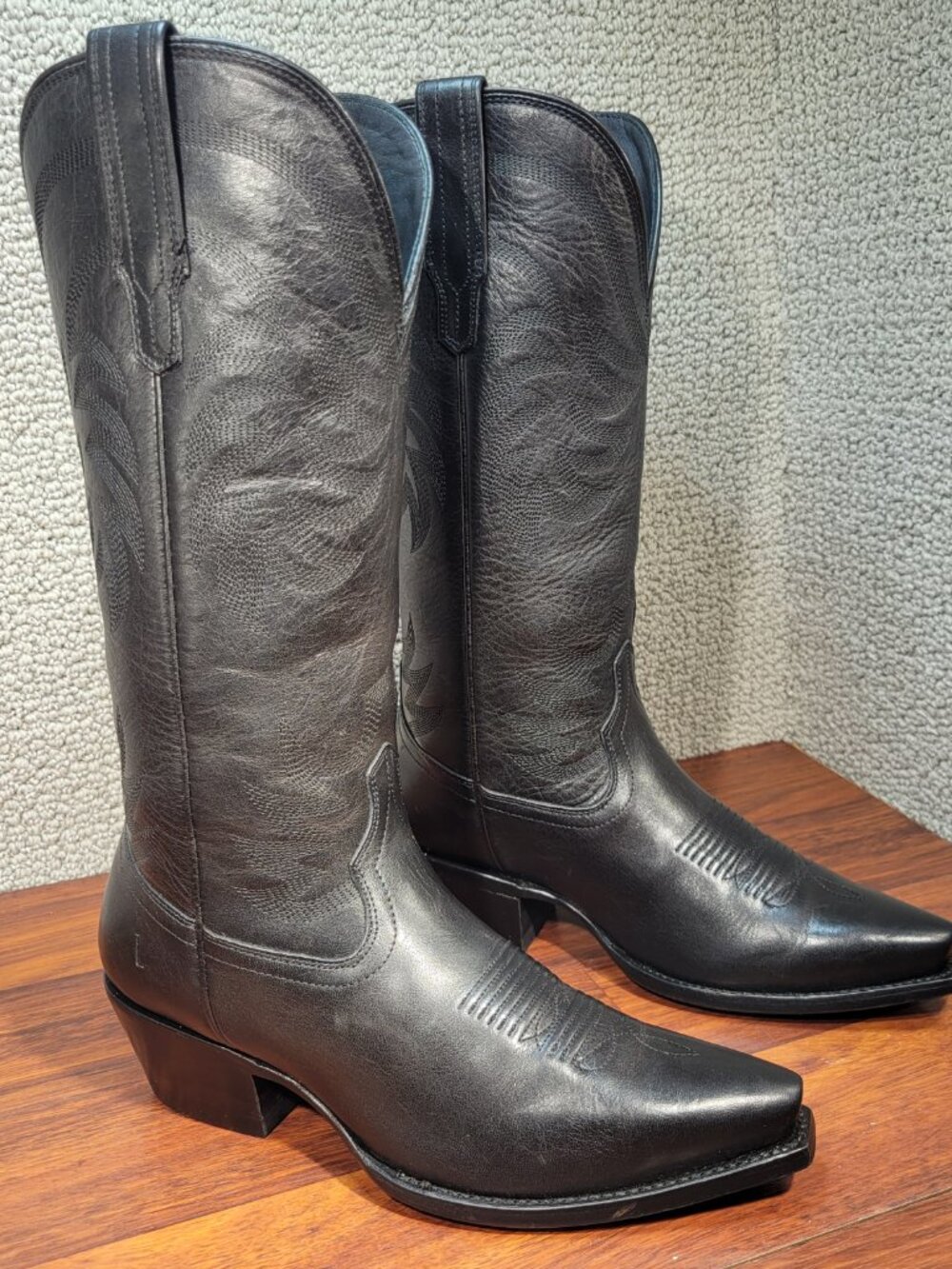 Tecovas The Annie Women's Size 8B Midnight Cowhide Cowgirl Boots
